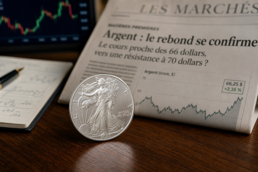 L’argent remonte à 66 dollars, mais les 70 dollars verrouillent le rebond L’argent remonte à 66 dollars, mais les 70 dollars verrouillent le rebond