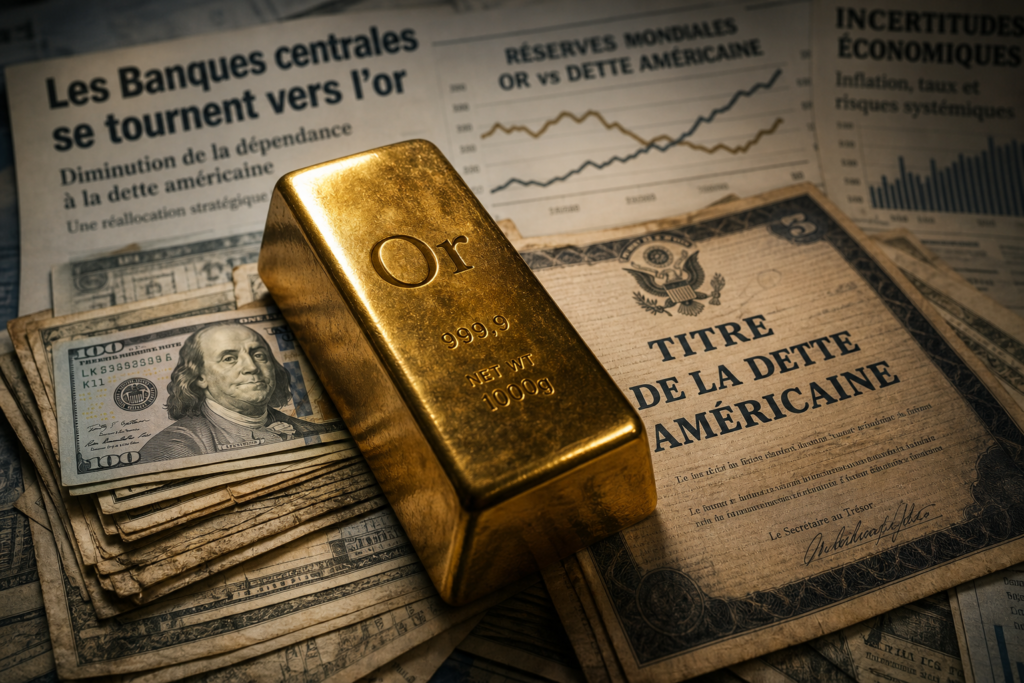 Les banques centrales hissent l’or devant la dette américaine
