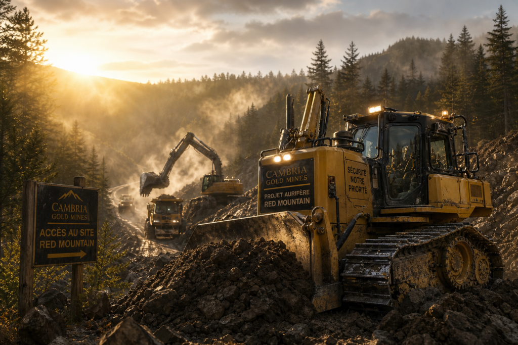 Cambria Gold Mines lance une route clé vers son projet aurifère Red Mountain Cambria Gold Mines lance une route clé vers son projet aurifère Red Mountain