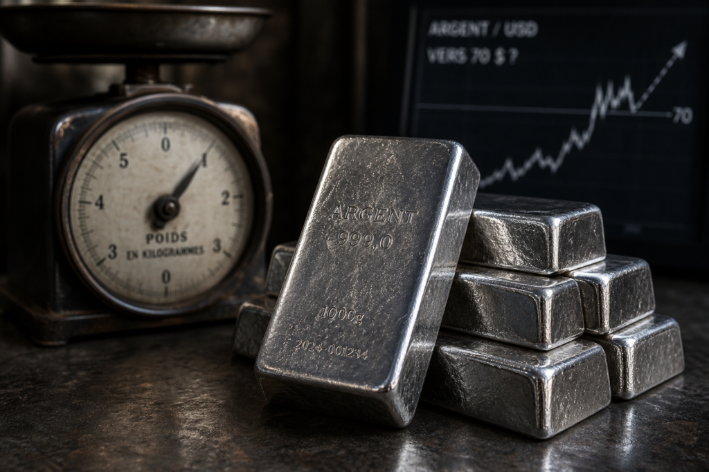 Le cours de l’argent vise un rebond technique vers 70 dollars Le cours de l’argent vise un rebond technique vers 70 dollars
