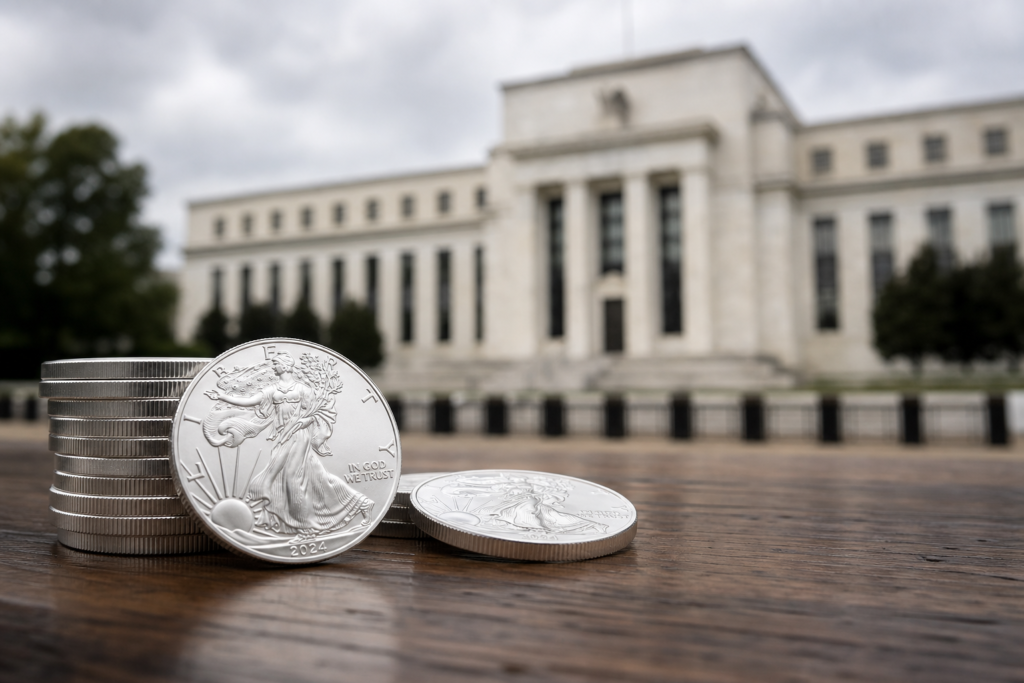 L’argent chute sous 57 dollars avec la Fed qui prépare un tour de vis monétaire