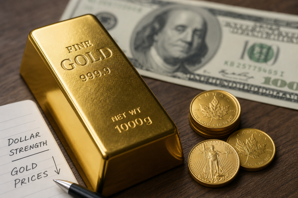 Le dollar fort et la Fed font reculer l’or vers 4 120 dollars
