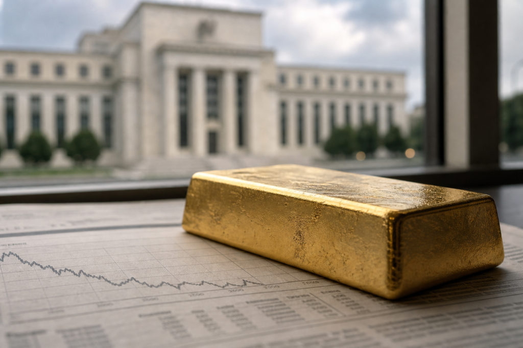 L’or chute sous les 4 000 dollars, la Fed et le dollar stoppent sept mois de hausse