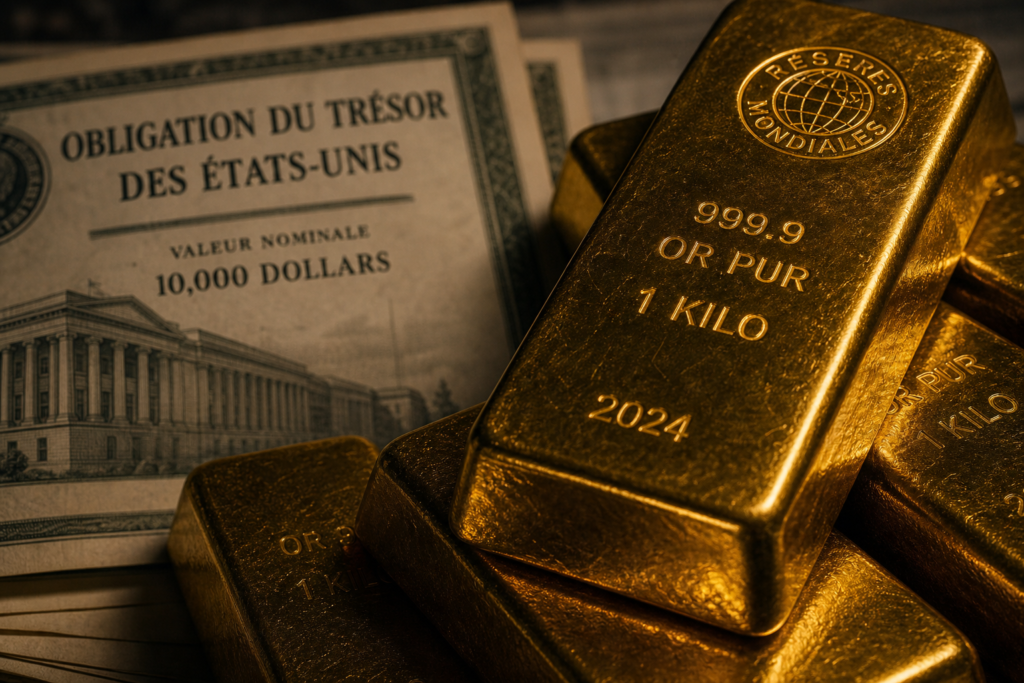 L’or dépasse les obligations américaines et s’impose comme premier actif de réserve mondial L’or dépasse les obligations américaines et s’impose comme premier actif de réserve mondial