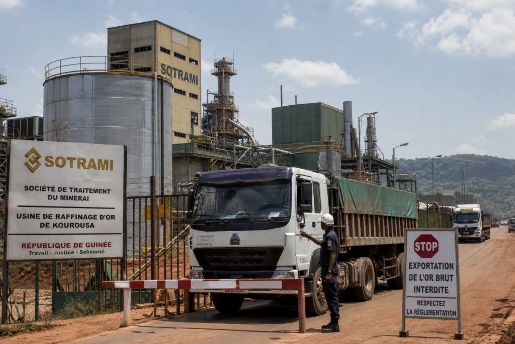La Guinée bloque l’exportation d’or brut pour bâtir un pôle d’affinage