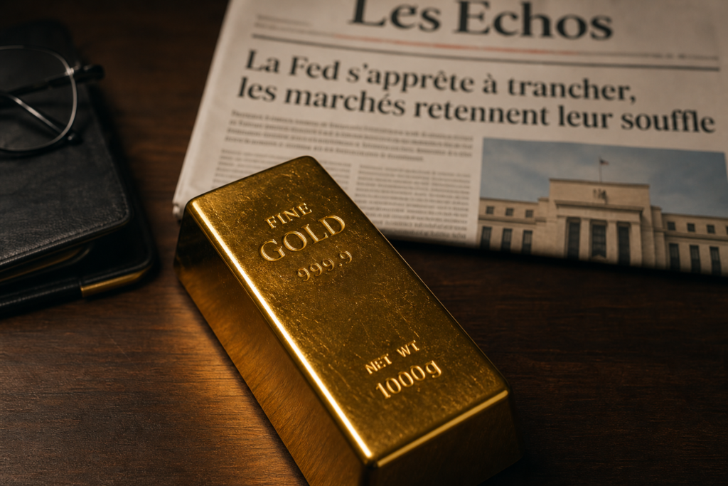 L’or campe au-dessus de 4 300 dollars avant le verdict de la Fed L’or campe au-dessus de 4 300 dollars avant le verdict de la Fed