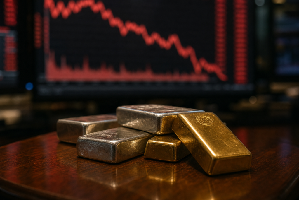 Les craintes de taux plus élevés font reculer l’or et l’argent
