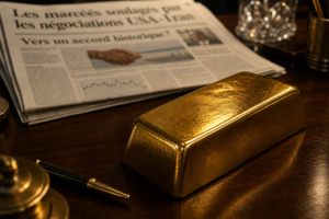 L’or bondit de 2% avec l’espoir d’un accord USA-Iran L’or bondit de 2% avec l’espoir d’un accord USA-Iran