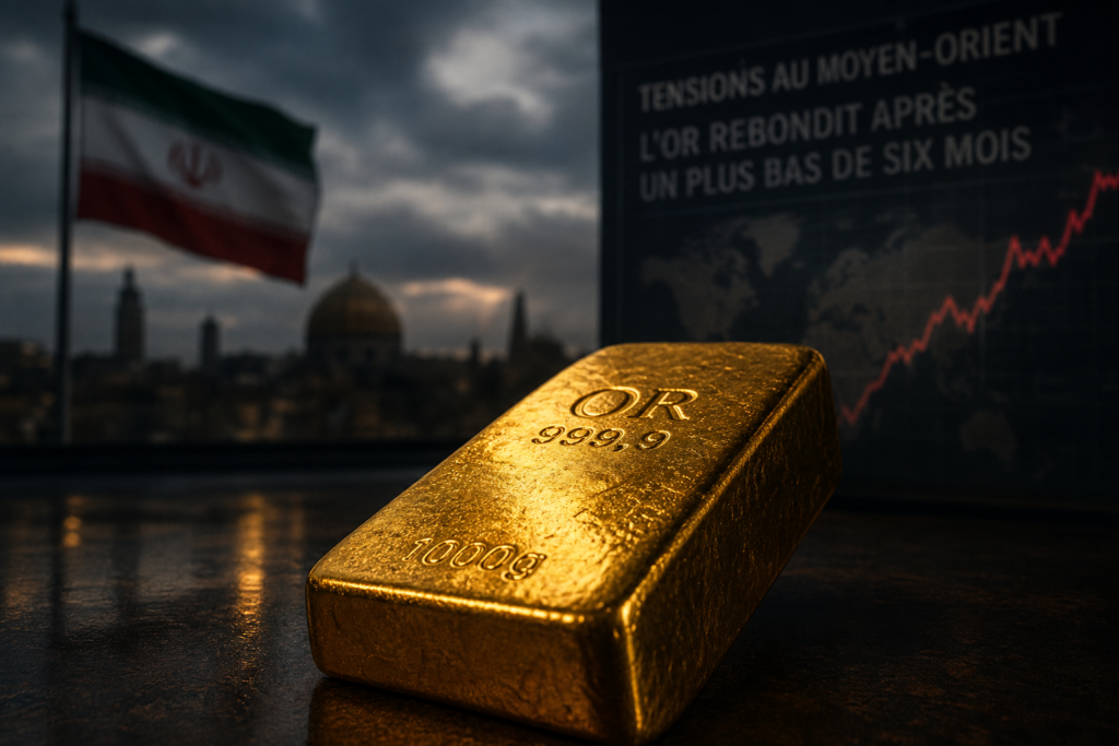 L’or rebondit après un plus bas de six mois, porté par les tensions avec l’Iran L’or rebondit après un plus bas de six mois, porté par les tensions avec l’Iran