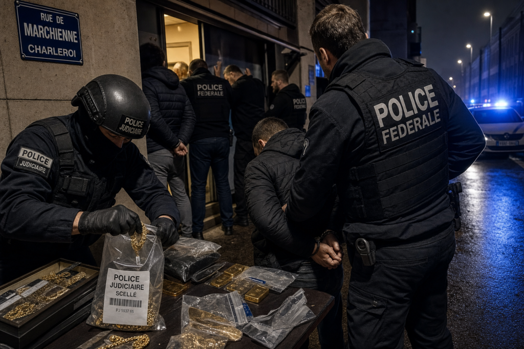 La justice démantèle un trafic d’or et de bijoux volés entre la France, Charleroi et Anvers