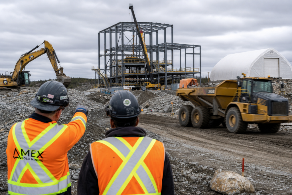 Amex Gold Mining accélère la construction pour son échantillon en vrac au Québec Amex Gold Mining accélère la construction pour son échantillon en vrac au Québec