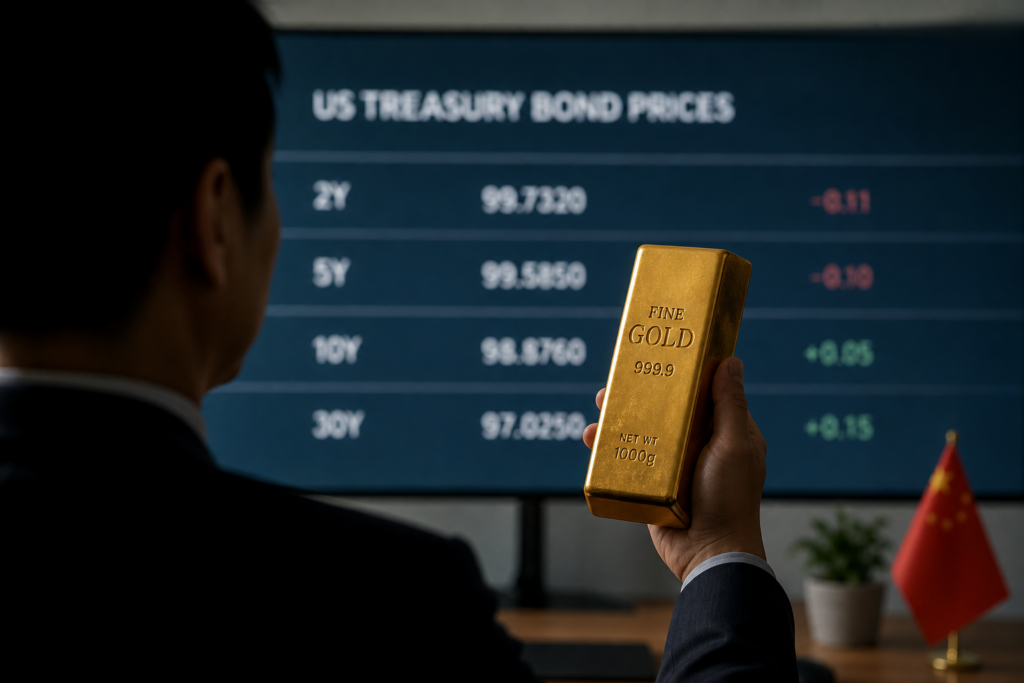 La Chine vend encore de la dette américaine et renforce son pari sur l’or La Chine vend encore de la dette américaine et renforce son pari sur l’or