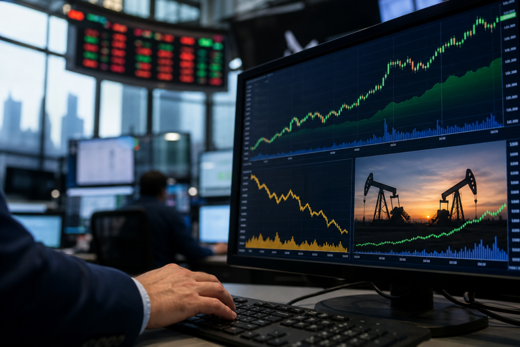 Le pétrole pousse les contrats à terme du TSX, l’or reculerait Le pétrole pousse les contrats à terme du TSX, l’or reculerait