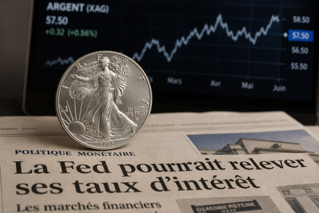 L’argent résiste au-dessus de 57,50 $ malgré la menace d’une hausse des taux de la Fed L’argent résiste au-dessus de 57,50 $ malgré la menace d’une hausse des taux de la Fed