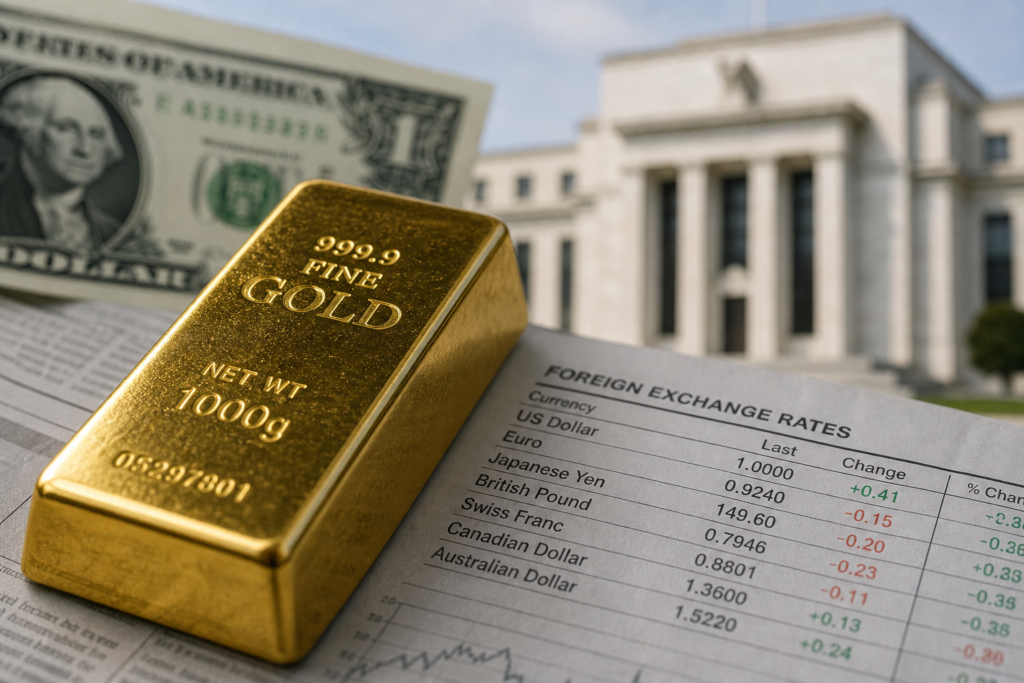Le dollar fort et la Fed font passer l’or sous les 4 000 dollars