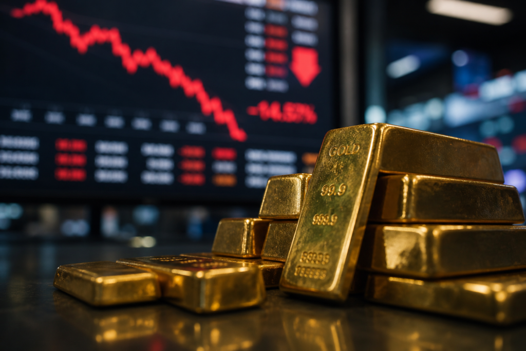 L’or recule sous la pression des tensions au Moyen-Orient et de l’inflation