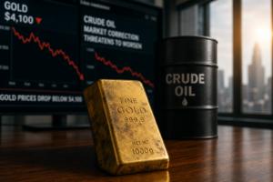 L’or chute sous 4 100 dollars et le pétrole menace d’aggraver la correction L’or chute sous 4 100 dollars et le pétrole menace d’aggraver la correction