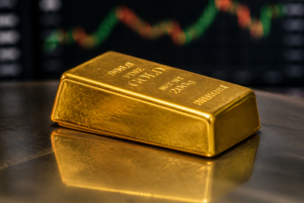 L’or recule légèrement mais vise son premier gain mensuel en cinq mois