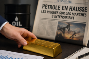 La flambée du pétrole pèse sur l’or et ravive le risque de correction La flambée du pétrole pèse sur l’or et ravive le risque de correction