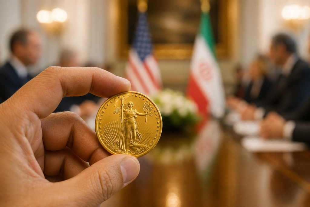 L’or approche un pic de deux semaines grâce à l’espoir d’un dialogue Iran-USA