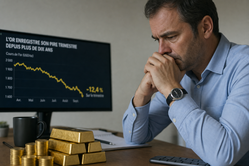 L’or signe son pire trimestre depuis plus de dix ans et inquiète les investisseurs