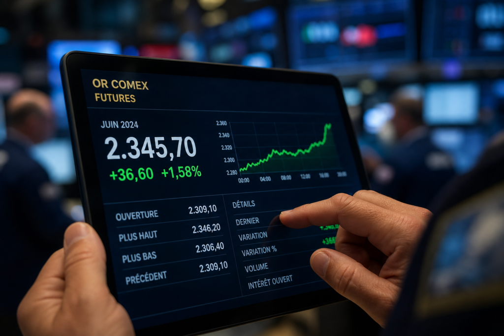 L’or rebondit de 1,58 % sur le Comex et interrompt deux séances de recul L’or rebondit de 1,58 % sur le Comex et interrompt deux séances de recul