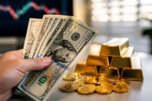 Le dollar ferme fait reculer l’or malgré son statut de valeur refuge