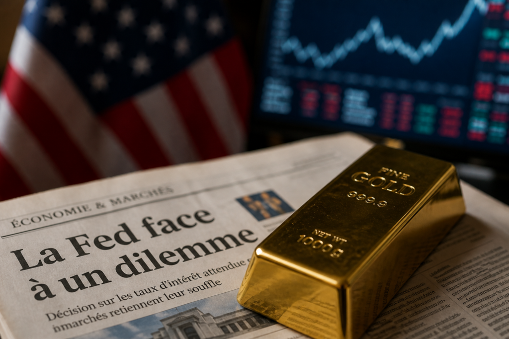 L’or temporise avant la décision de la Fed sur ses taux