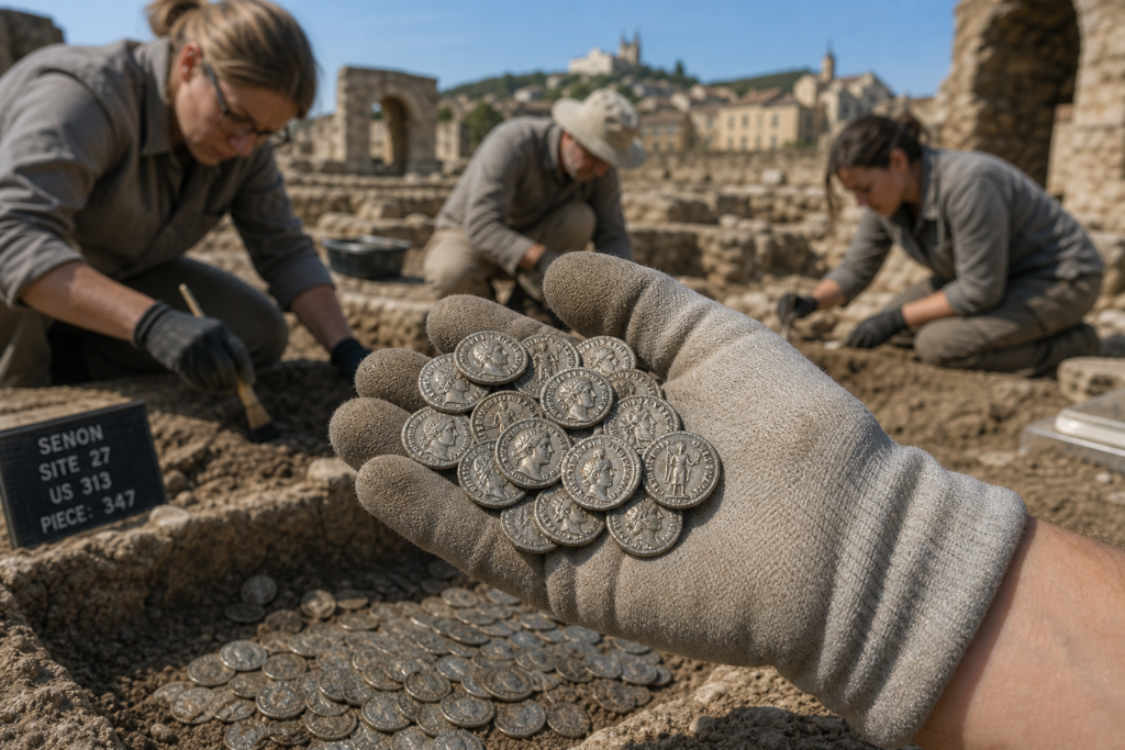 Un trésor romain de plus de 40 000 pièces refait surface à Senon Un trésor romain de plus de 40 000 pièces refait surface à Senon