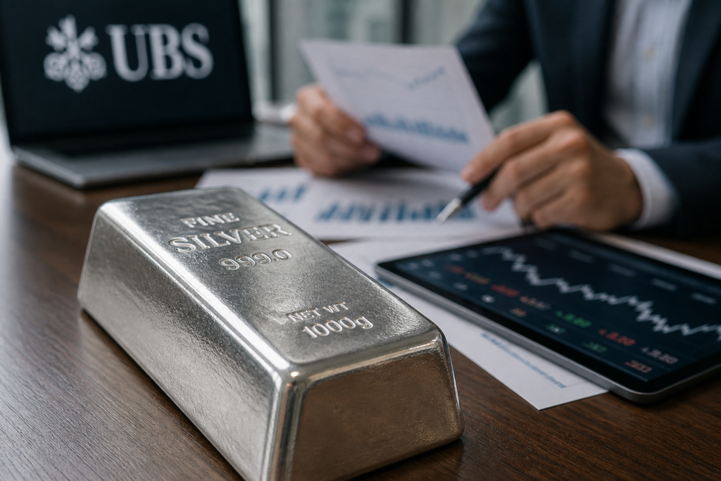 UBS abaisse son seuil d’achat sur repli pour l’argent métal UBS abaisse son seuil d’achat sur repli pour l’argent métal