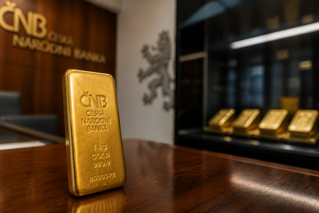 La Banque nationale tchèque enchaîne 39 mois d’achats d’or La Banque nationale tchèque enchaîne 39 mois d’achats d’or