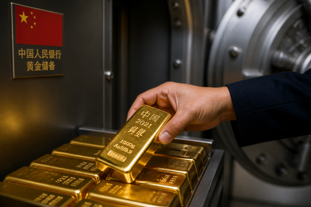 La Chine renforce ses réserves d’or pour le 20e mois consécutif