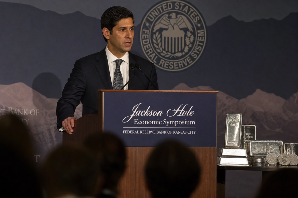 L’argent tient au-dessus de 69 dollars avant le discours de Warsh à Jackson Hole