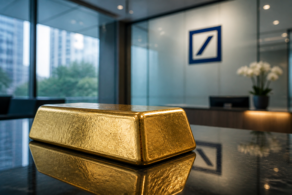 Deutsche Bank situe la juste valeur de l’or à 4.700 dollars l’once Deutsche Bank situe la juste valeur de l’or à 4.700 dollars l’once
