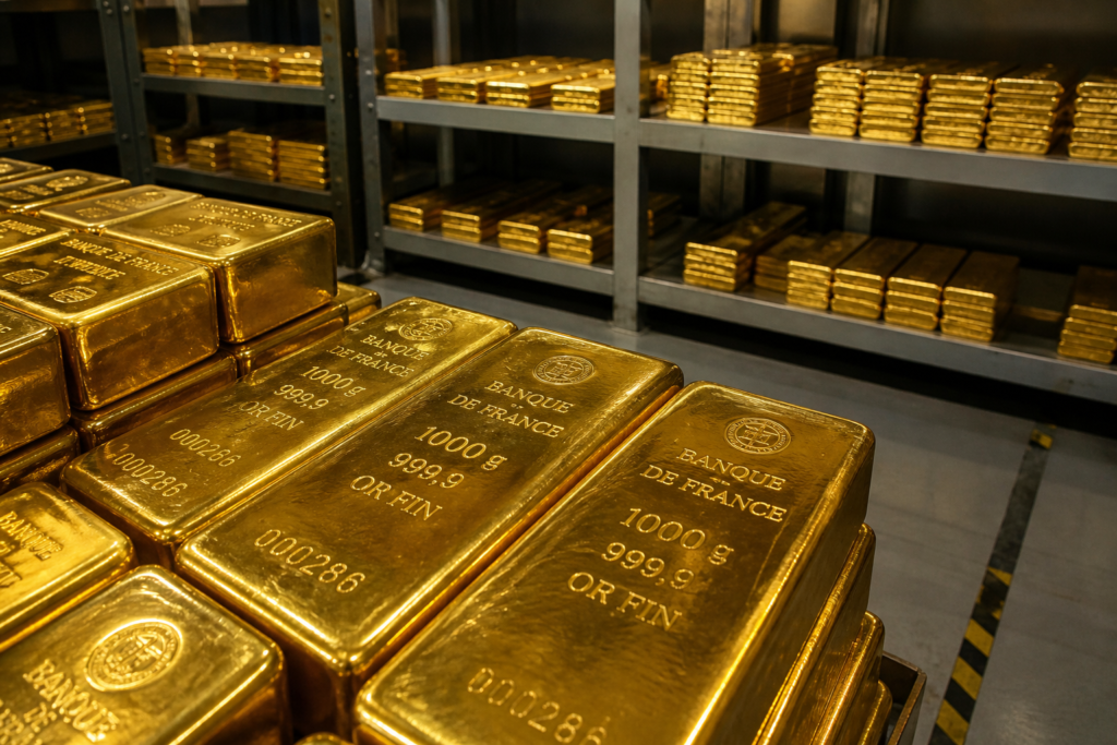 La France voit ses 2 437 tonnes d’or valoir près de 295 milliards d’euros en 2026 La France voit ses 2 437 tonnes d’or valoir près de 295 milliards d’euros en 2026