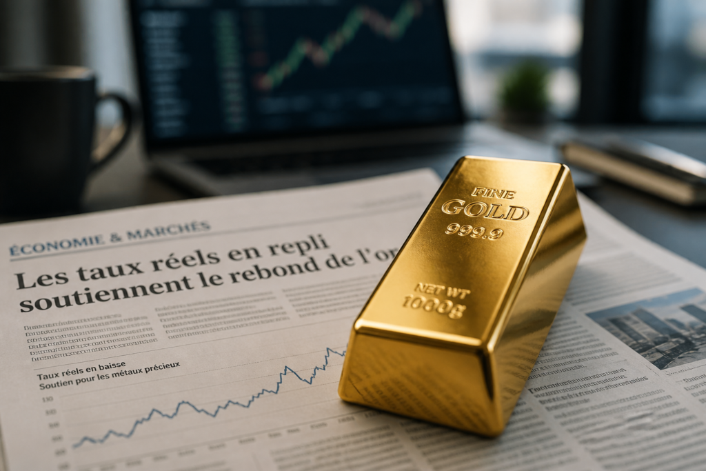 Jefferies voit l’or rebondir si les taux réels relâchent leur pression
