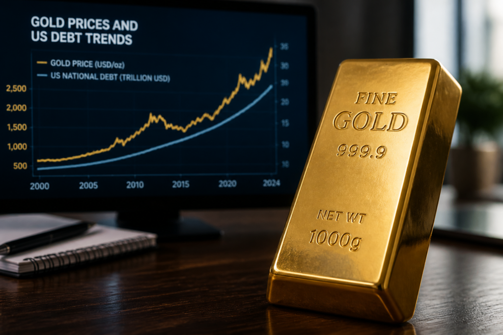 L’or approche 4.700 dollars, porté par la dette américaine et l’inflation