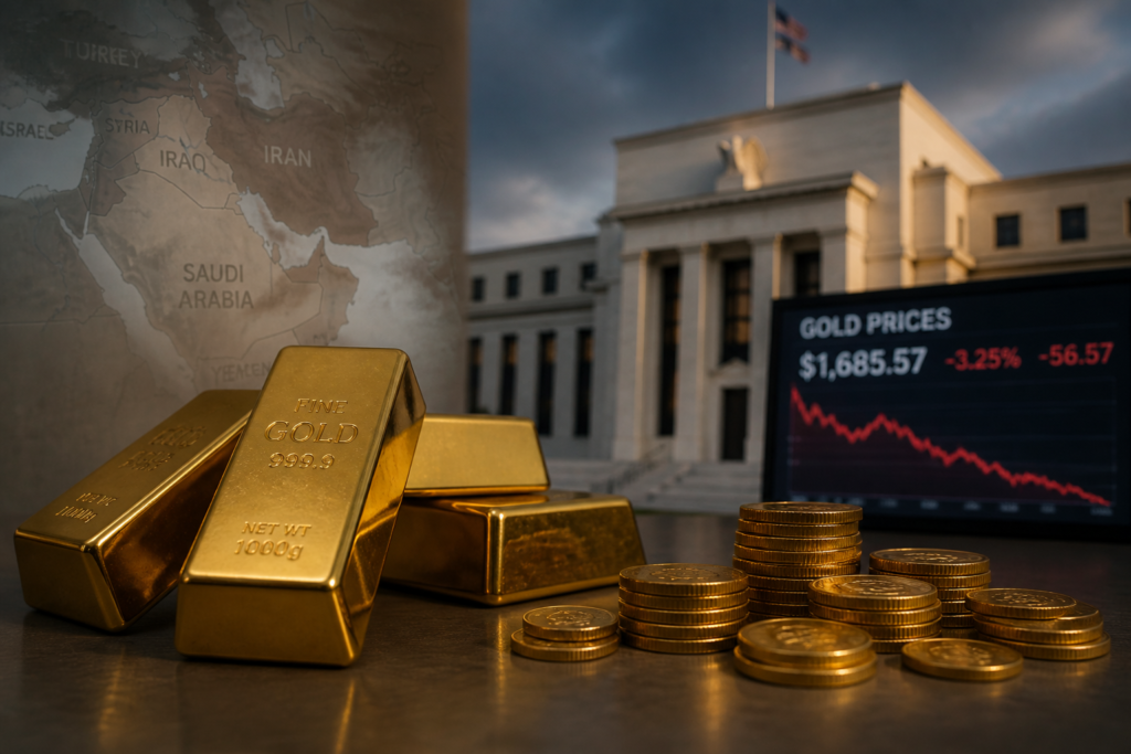L’or décroche malgré la guerre : ce que cette chute révèle aux investisseurs