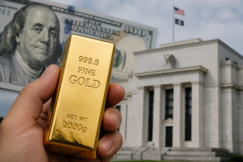 L’or franchit 4 650 dollars, porté par le dollar affaibli et les attentes sur la Fed