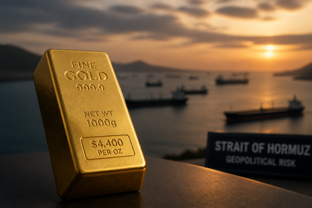 L’or frôle 4.400 dollars avec Hormuz et l’IPC en ligne de mire