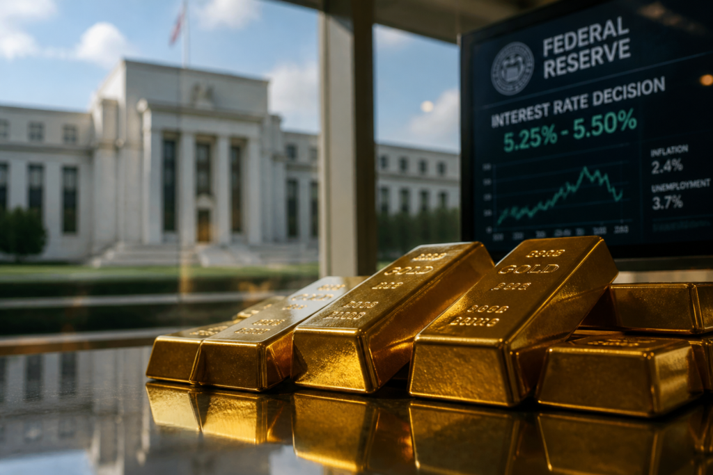 L’or approche 4.450 dollars alors que les paris sur la Fed s’estompent