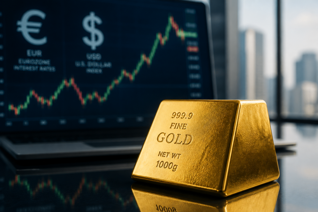 L’or cède du terrain mais reste près d’un sommet de trois mois