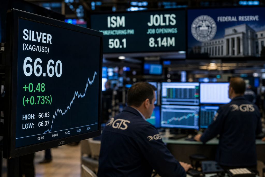 L’argent temporise à 66,60 dollars avant les chiffres ISM et JOLTS aux États-Unis L’argent temporise à 66,60 dollars avant les chiffres ISM et JOLTS aux États-Unis