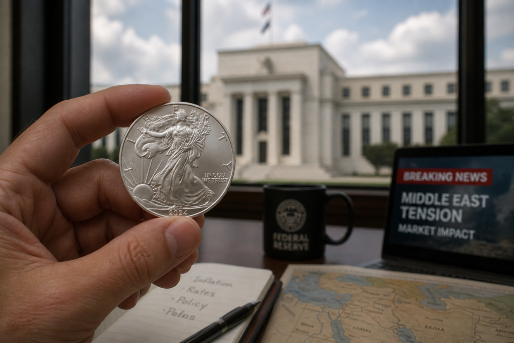 L’argent recule vers 66 dollars sous la pression de la Fed L’argent recule vers 66 dollars sous la pression de la Fed