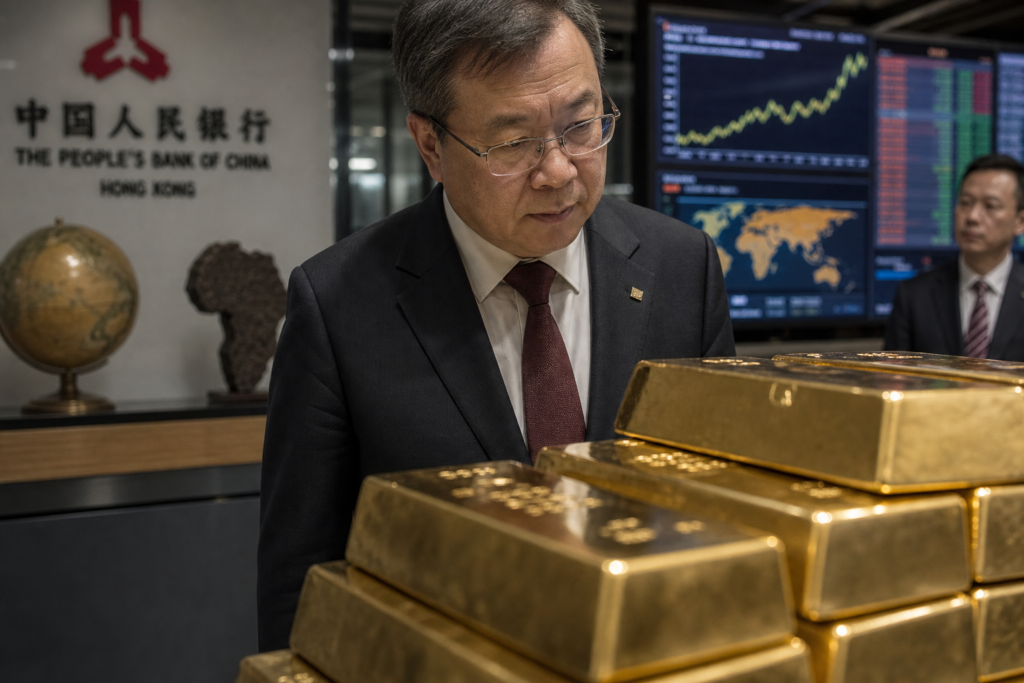 La Chine accélère ses achats d’or et soutient la hausse des cours