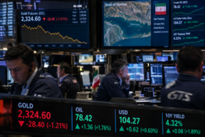 Les contrats à terme sur l’or chutent sous la pression du pétrole, du dollar et des taux