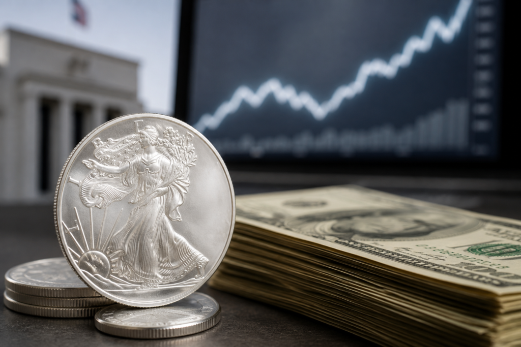 L’argent accélère vers 56 euros avant la décision décisive de la Fed L’argent accélère vers 56 euros avant la décision décisive de la Fed