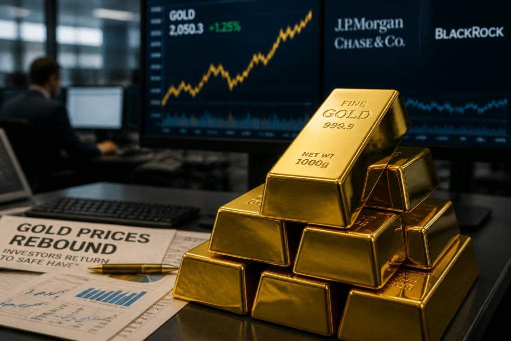 Le cours de l’or rebondit en août avec le retour des investisseurs