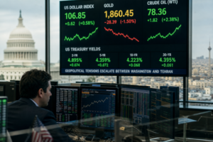 Le Dollar Index bondit, les rendements américains font plonger l’or et enflamment le pétrole