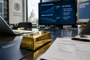 Goldman examine comment des taux américains durablement élevés pourraient peser sur l’or en 2027 Goldman examine comment des taux américains durablement élevés pourraient peser sur l’or en 2027